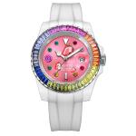12mm Case Thickness Luxury Automatic Watches , Colorful Mens Quartz Watches