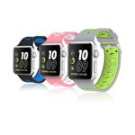 Two tone colors 38 40 42 44 mm Silicone Watch Strap for Apple Watch