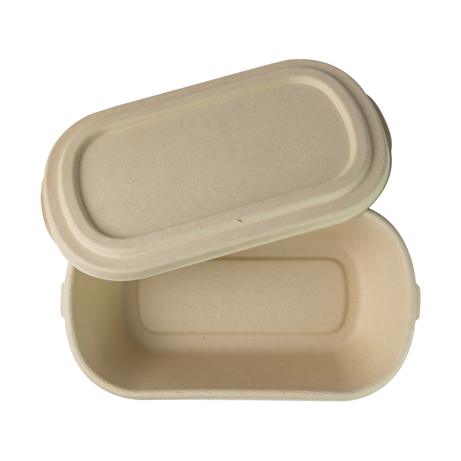 Biodegradable Sugarcane Bagasse Food Container Pulp Lunch Food Take Away Tableware