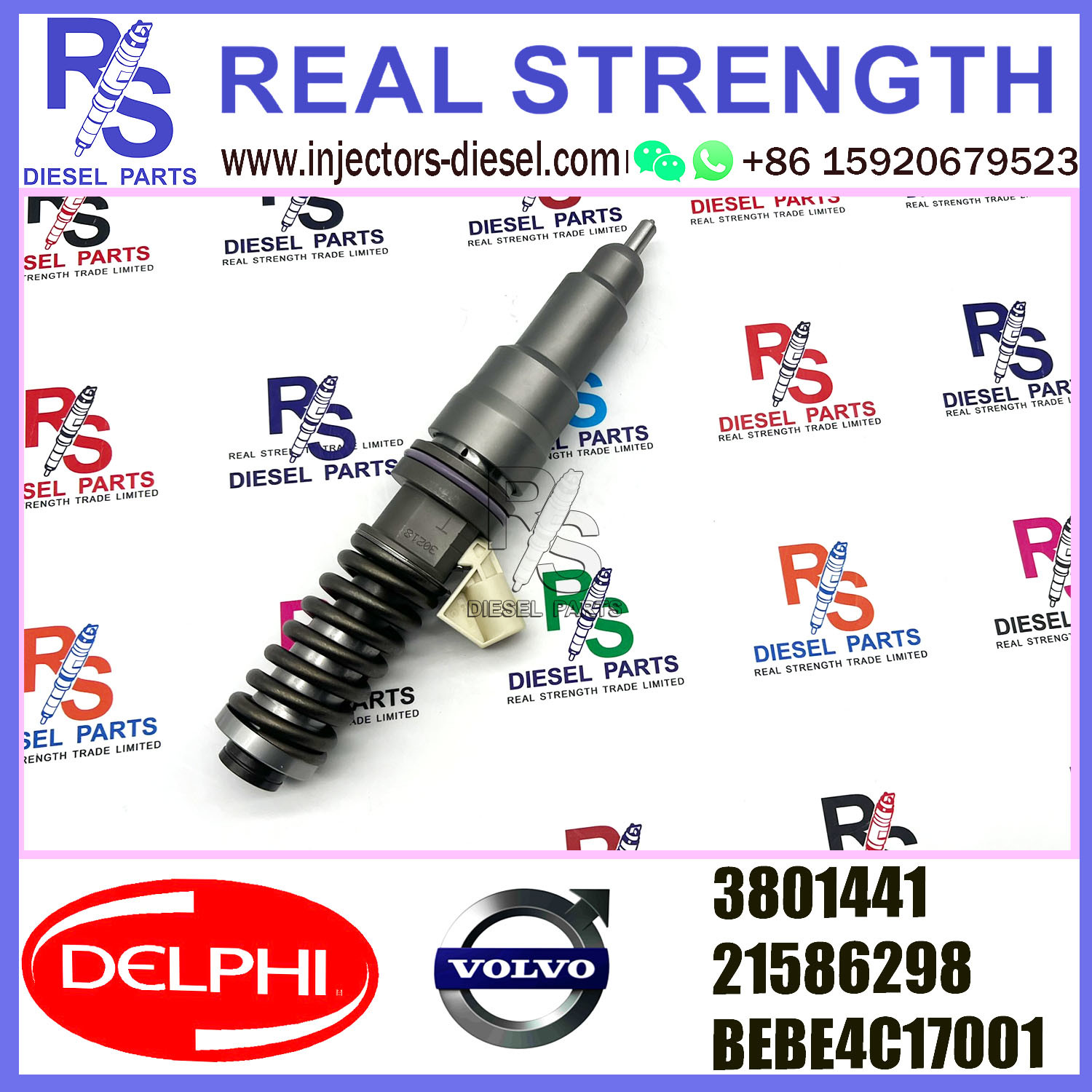 DELPHI 2pin injector 21586298 3801441 BEBE4C17001 Diesel pump Injector V-O-L-V BEBE4C17001 E1 for V-O-L-V PENTA
