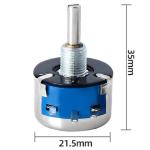WX14-12 3w singleturn wire wound potentiometer 1k 2k2 3k3 4k7 20k 10k 22k 100r