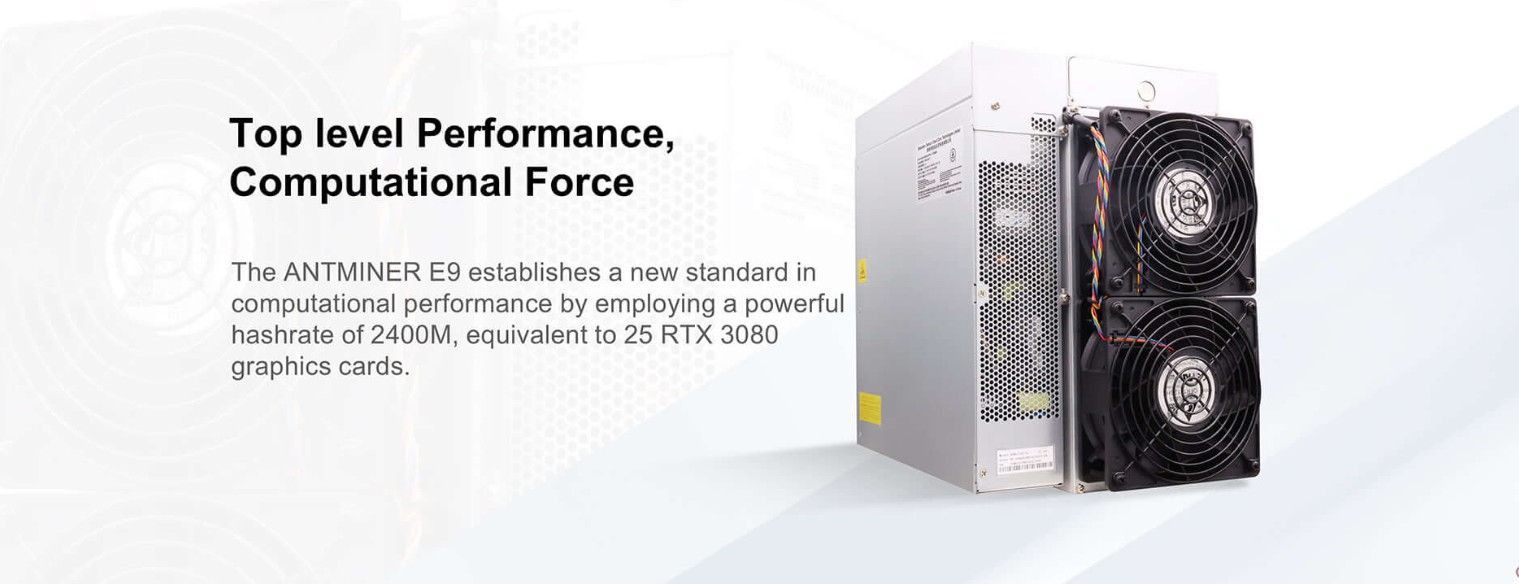 Bitmain Antminer E9 2400MH/S 1920W Ethash Asic Mining Machines