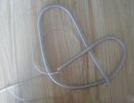 Hot sale clear stainless steel wire inside long spring cord coil tether without