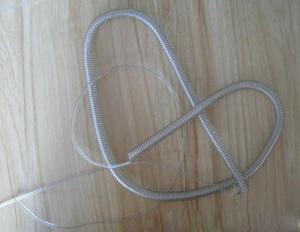 Quality Hot sale clear stainless steel wire inside long spring cord coil tether without accessory wholesale