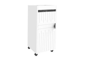 Quality BSCI 20KG White Marble Look Metal Handle Bathroom Movable Cabinet wholesale
