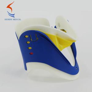 Quality Emergency cervical collar free size blue yellow color rigid collar brace China manufacturer wholesale