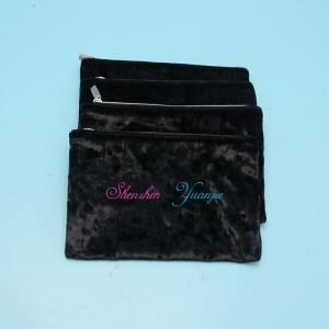 Quality Recycled Lipsticks Packing Velvet Cosmetic Zipper Bag wholesale