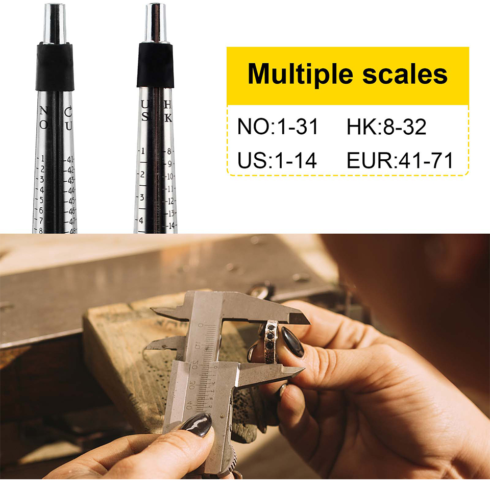 Black US Sizes 1-14 Ring Reducer Tool 8 holes Vertical mandrel