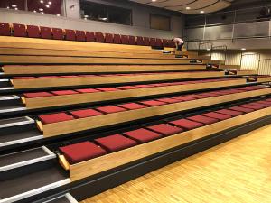 Quality Auditorium Tiered Folding Retractable Grandstand Seating wholesale