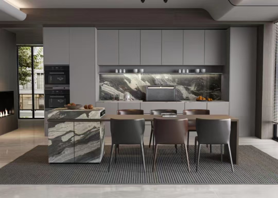 Modern Cosmic Black Granite Polished for Interior Kitchen Counter Tops and Wall Panel