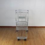 125L Retail High Capacity Escalator Asian Type Steel Metal Shopping Trolley