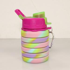 Quality 500ml Eco Friendly Silicone Water Bottle For Sport Travel Drinking wholesale