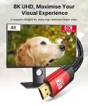Ultra High Speed HDMI Cable 4K 120Hz 8K 60Hz 24/26/28/30 for Different Length 1m