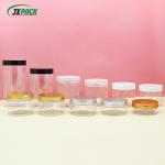 Transparent Cosmetic Cream Jar Containers , 1000ml Plastic PET Jar With Aluminum