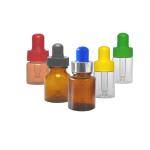 Chemical / Cosmetic Glass Dropper Bottles , 20ml Glass Bottle With Eyedropper