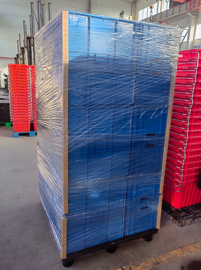 Collapsible and Stackable Industrial Warehouse Auto Parts Storage Boxes for EU Market