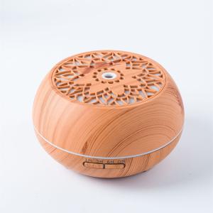 Quality 500ml Household Wood and Glass Essential Oil Aroma Diffuser with Remote and RGB LED Light wholesale