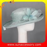 New design elegant sinamay Church hats for girls ,trendy Sinamay wide brim