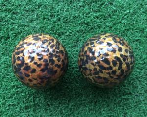 Quality transparent golf ball with Leopard , cooleye wholesale