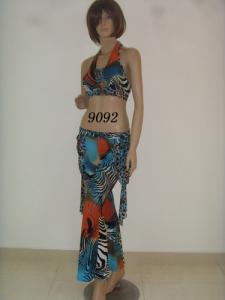 Quality Distinctive Belly Dancers Outfits Underwire Halter Bikini Top Floor Length Skirt wholesale