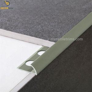 Quality 8mm Matt Bronze Alu Metal Tile Trims Bullnose Quad Edge Exterior wholesale