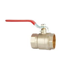 Quality Threaded 2 Inch Zinc Copper Gas Brass Ball Valve Medium Temperature Antirust wholesale