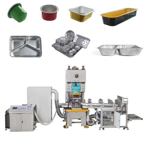 1.5KW Full Automatic 3 Compartment Laminated Airline Sealable Disposable Food