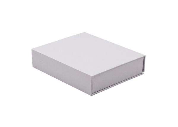 Weight 180.2g Flip Top Gift Boxes With Magnetic Catch White Color Rectangle