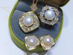 Natural Pearl necklace Elegant Multilayer Pearl Necklace ForWomen Vintage