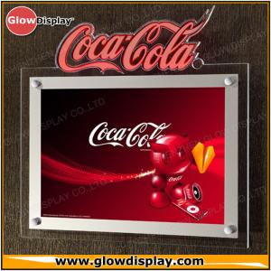 Quality Crystal Acrylic Slim LED Sign Boards Wall Mounted Indoor For Advertising wholesale