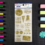 3D Foam Puffy Hot Stamping Stickers Preschool Education English Letter Stickers