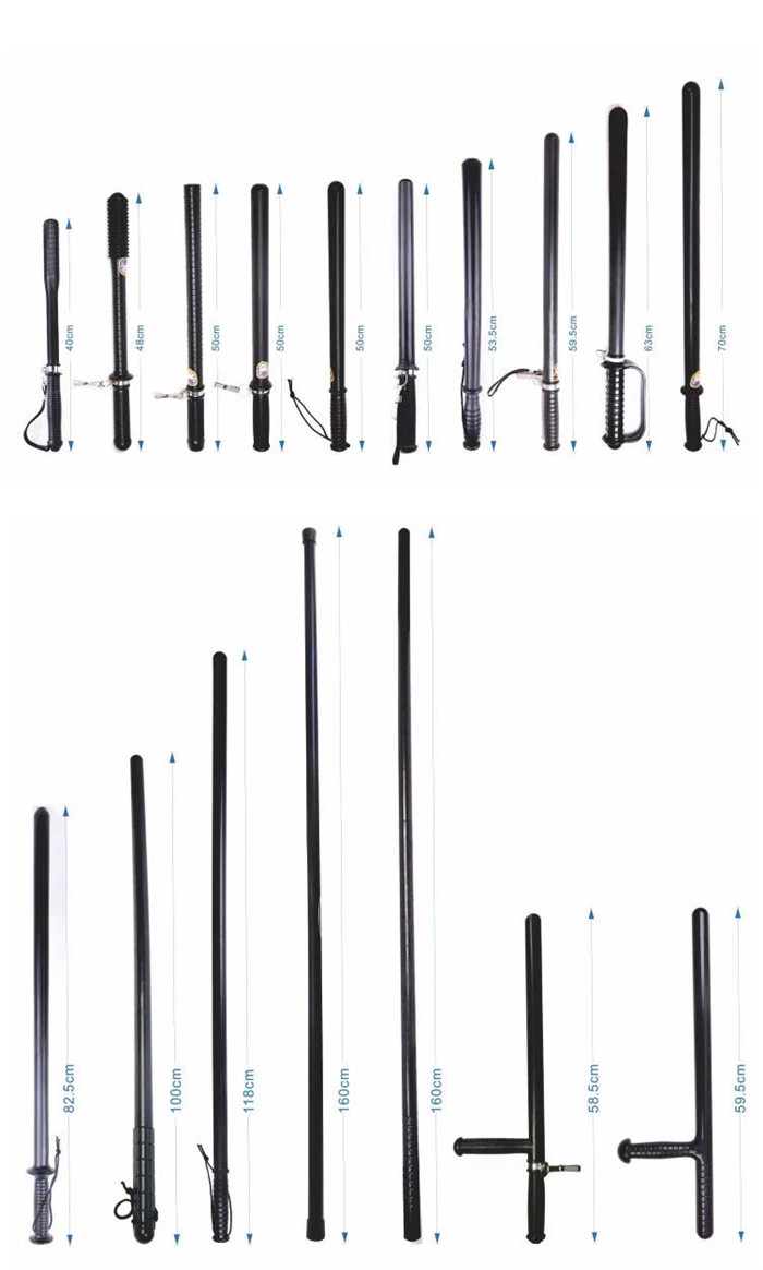 Anti Riot Control Spring Loaded Truncheon , 554g Police Collapsible Truncheon