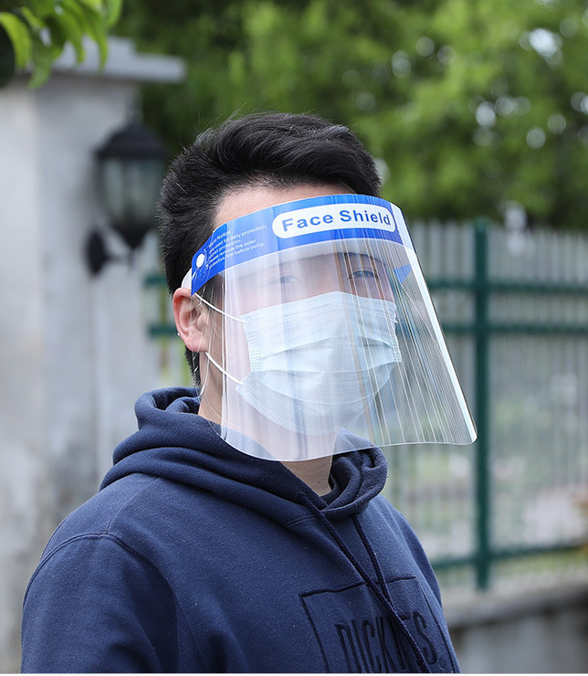 High Definition Antibacterial Face Shield PET Clear Face Visor