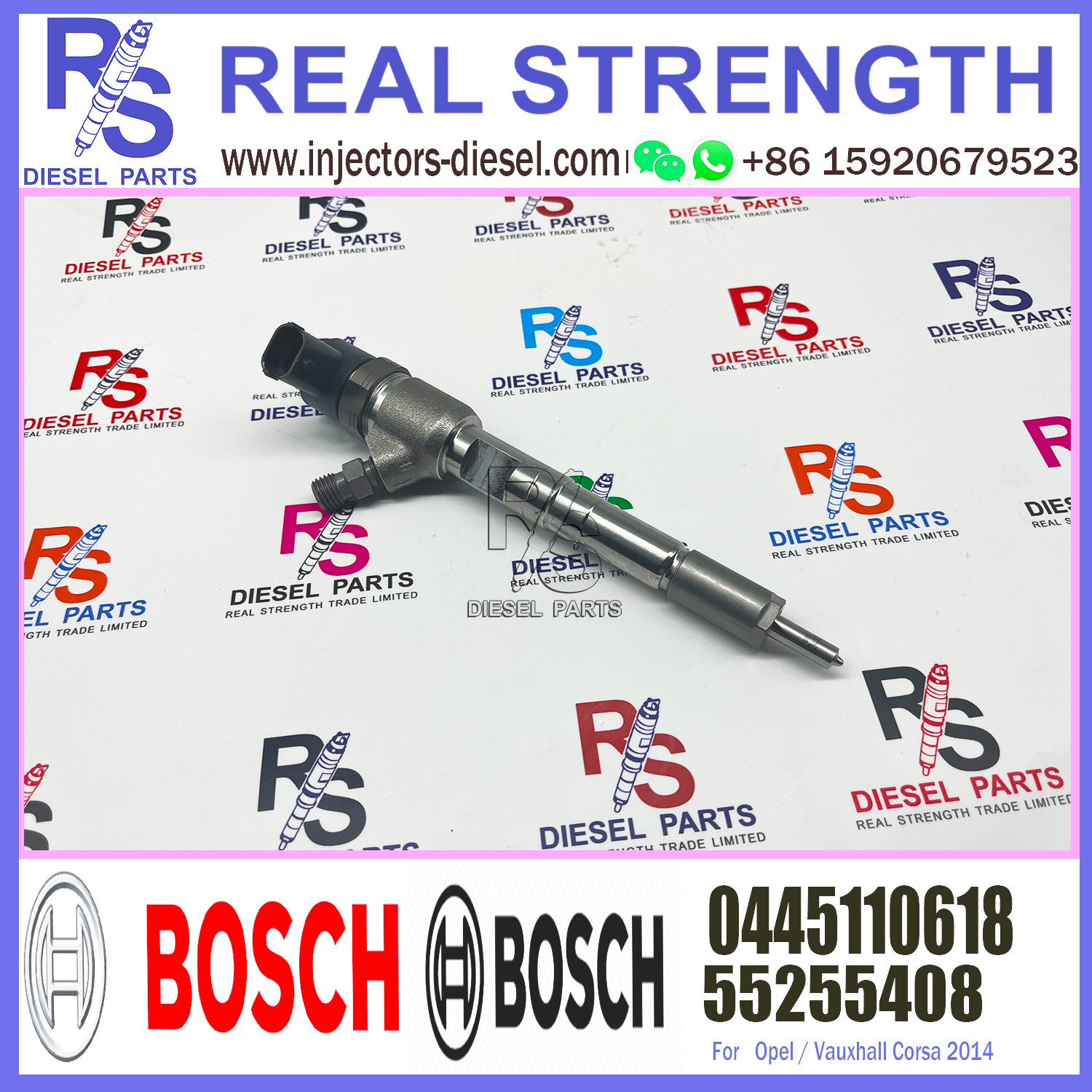 New Diesel Engine Parts Common Rail Injector 0445110618 0 445 110 618 For Opel And Vauxhall