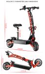 Leading Design 5600W Motor 60V 28/33/38AH Battery Electric Scooter Max Speed