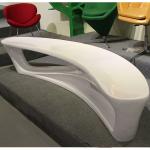 Morden moon shape large plaza bench Stool Multifunctional fiberglass Chair