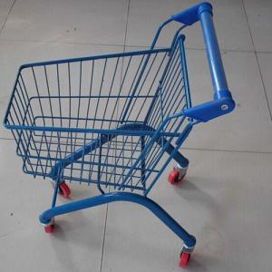 Quality Kids Shopping Carts Supermarket Children Trolley 20L Zinc Plated wholesale