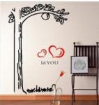 Personalised Contemporary Tree Wall Flower Stickers G085