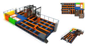 Quality 396M2 Indoor Playground Equipments/ Fitness Equipment/ Indoor Trampoline Park wholesale