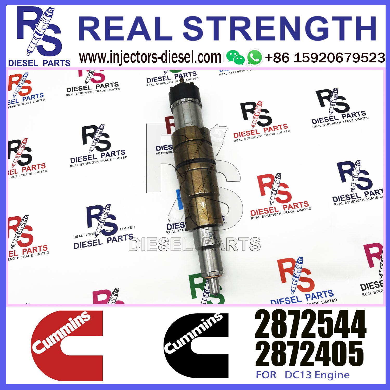 Genuine Common Rail Fuel Injector Assembly ISZ13 QSZ13 2872544 4955080 P4984843,OEM Orders Accepted
