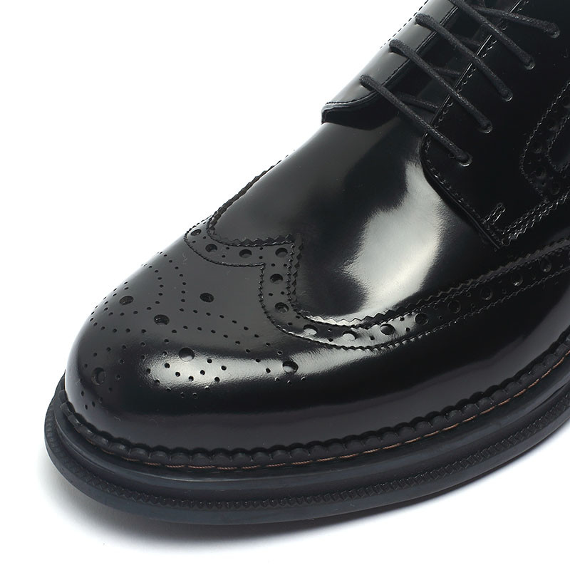OEM ODM Black Lace Up Mens Slip On Leather Dress Shoes