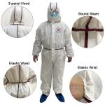 Disposable Sms Bounded Seam Type 5/6 Coverall Asbestos Breathable
