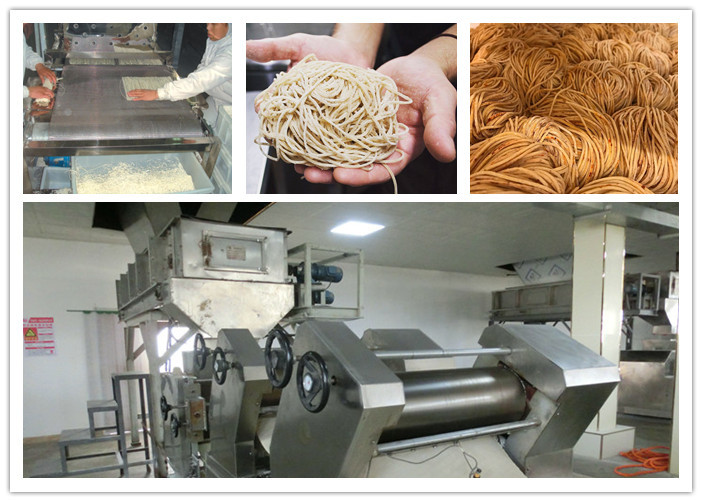 Industrial Electric Fresh Noodle Making Machine , Vegetable Egg Ramen Noodle Machine Konjac Indomie