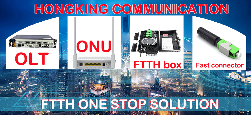 OEM AC1200 Dual Band ONU HK718 4GE 1TEL 2USB Gpon Epon Compatible Modem