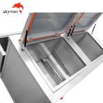 Twin tank 28khz ultrasonic cleaner for aircrafts parts marine engine fuel