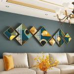 Aluminum Frame Crystal Porcelain Painting Wall Art Japanese Style For Living