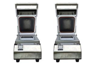 Quality Meat Food Tray Packing Machine Stainless Steel Tray Sealing Equipment wholesale