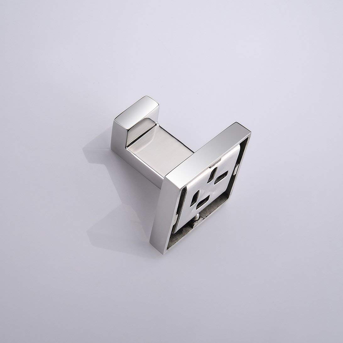 Bathroom Accessories Wall Mounted SUS304 Chrome Stainless Steel Towel Robe racks