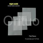 Square Clear Card Sleeves 73x73mm Size Doube Matte ISO