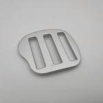 Zinc Alloy Metal Silver Square Belt Buckle Tri Glide Slide Buckle